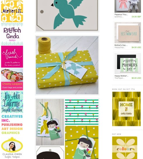 Print and pattern blog Claudia Owen ad